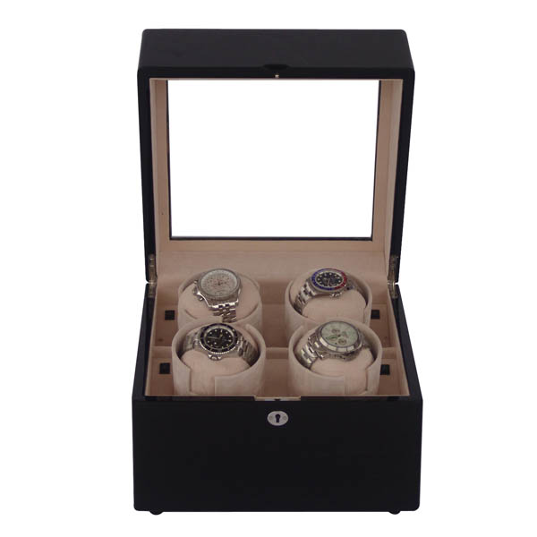 Automatic watch winder,Quad watch winders,watchwinder,watch winders box,underwood watch winders 71104b-02