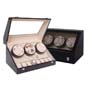 Wooden watch winder,Six Watch winder with 8 watch storage TWB206